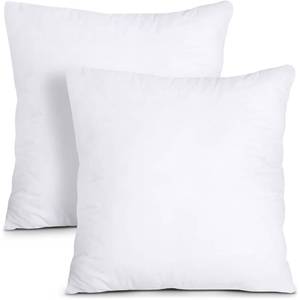 lot 87140 image: Utopia Bedding Throw Pillows Insert (Pack of 2, White) - 24 x 24 Inches Bed and Couch Pillows - Indoor Decorative Pillows
