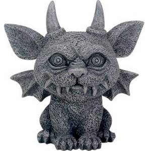 lot 87168 image: SUMMIT COLLECTION 3.25 Inch Medieval Dark Grey Winged Gothic Gargoyle Guardian Bast Desk and Shelf Decoration
