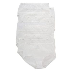 lot 87193 image: Hanes womens Cotton briefs underwear, 10 Pack - Brief White, 6 US