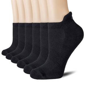 lot 87235 image: CS CELERSPORT Ankle Athletic Running Socks Low Cut Sport Tab Sock for Men and Women (6 Pairs), Medium, Black