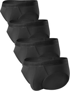 lot 87265 image: DAVID ARCHY Mens Briefs Micro Modal No Fly Underwear Support Pouch Soft Comfort Briefs for Men 4 Pack