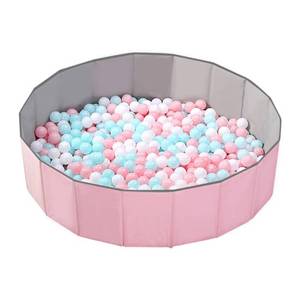 lot 87337 image: OMNISAFE 51x11.8Inch Kids Ball Pit Without Balls, Foldable & Portable & Reusable Balls Pit for Toddlers, Play Pit for Dog, Indoor & Outdoor Use, Oversized (Pink)
