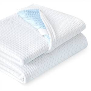 lot 87344 image: subrtex 4 Inch Mattress Topper Cover (Only Cover) Mattress Topper Protector Bedding Rayon Made from Bamboo Removable Mattress Encasement with Zippers, Twin XL