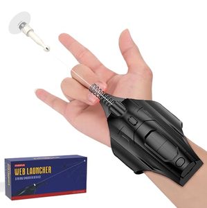 lot 87347 image: OVERFUN Web Launcher String Shooters Toy Upgrade 2.0, Cool Gadgets Spider Real Silk Superhero Role-Play Cool Stuff Fun Toys Great for Men and Teens (Black)