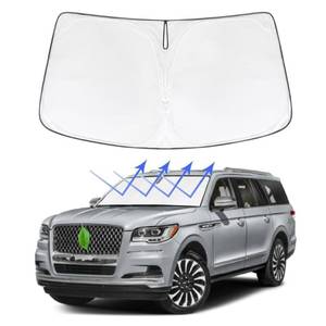 lot 87352 image: MEJELAKI Front Windshield Sun Shade for Lincoln Navigator 2020 2021 2022 2023 2024 Custom Fit Update Foldable Window Sunshade Auto Heat Shield Protector Block UV Rays Keep Your Car Cooler