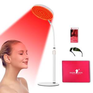 lot 87377 image: Arikashin Red Light Therapy Lamp for Face- Facial and Body Treatment with Adjustable Height Stand, 120 LEDs, 590nm, 660nm, 660nm940nm - Alleviate Muscle Soreness, Skin Vitality