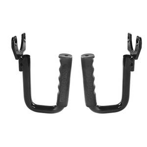 lot 87380 image: Hooke Road Wrangler TJ Front Grab Handles for 1997-2006 Jeep Wrangler TJ & Unlimited - Steel,Black