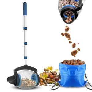 lot 87402 image: Zozen Acorn Picker Upper Roller, Acorn Dedicated Version  High Density Steelwire Gap - Directly Dump Outlet  Only Apply to Acorn, Nerf Balls, Pick Up Objects Size 38 to 1 Capacity 1 Gallon.