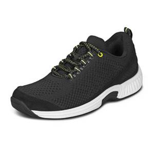 lot 88605 image: Orthofeet Womens Orthopedic Black Knit Coral Sneakers, Size 9 Wide - Retail $110.46