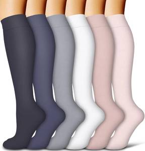 lot 88621 image: COOLOVER Copper Compression Socks for Women and Men(6 Pairs)-Best Support for Running, Athletic, Nursing, Travel