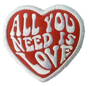 lot 88622 image: Antrix All You Need is Love Iron On Sew On Inspired Patch for Kids,Teens, Adult