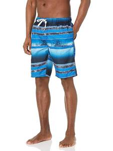 lot 88667 image: Kanu Surf Mens Standard Barracuda Swim Trunks (Regular & Extended Sizes), Mileage Navy, Large