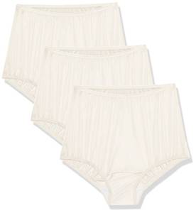 lot 88672 image: Vanity Fair womens Perfectly Yours Traditional Nylon Panties briefs underwear, 3 Pack - Fawn, 10 US 3XL