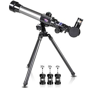 lot 88681 image: ArtCreativity Telescope for Starters - includes Tripod stand and 20x, 30x, 40x Eyepieces - Expensive Birthday Gifts for Kids Ages 3
