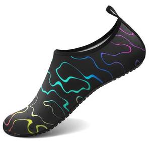 lot 88693 image: Water Socks for Women Men Adult Aqua Swim Shoes Beach River Pool Barefoot Yoga Exercise Wear Sport Accessories Quick-Dry Must Haves Size 5-6Women4-5Men(N-Laser Stripe) Size 230
