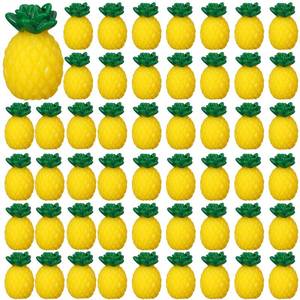 lot 88695 image: Simgoing 50 Pcs Mini Resin Pineapples Tiny Pineapple Figurines Miniature Yellow Pineapple Fake Pineapple Decoration Cute Artificial Fruit Ornament for DIY Art Crafts Garden Aquarium Jewelry Home
