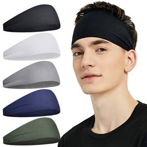 lot 88713 image: Pilamor Sports Headbands for Men (5 Pack),Moisture Wicking Workout Headband, Sweatband Headbands for Running,Cycling,Football, Yoga,Hairband for Women and Men(Gray, Green, White, Blue, Black)�