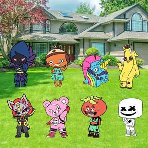 lot 88719 image: Outdoor Decoration Yard Sign Birthday Party Signs Garden Banner Lawn Decor (Royale Battle)