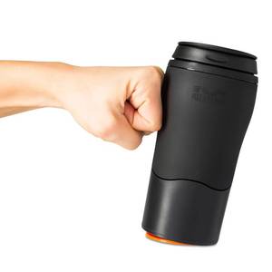 lot 88723 image: Mighty Mug Plastic Travel Mug, No Spill Double Wall Tumbler, ColdHot, Cup-Holder Friendly, Dishwasher Safe, (Black, 12oz)