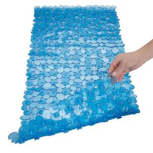 lot 88743 image: SONGZIMING Pebble Bath Mat for Bathtub to Anti Slip Bathtub Mat in Shower with 16 Inches by 35 Inches (Clear Blue)