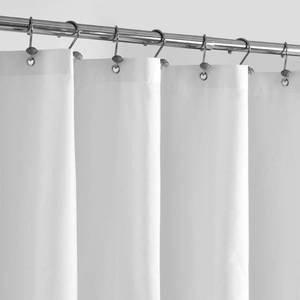 lot 88774 image: ALYVIA SPRING Waterproof Fabric Shower Curtain Liner with 3 Magnets - Soft & Light-Weight, Hotel Quality & Machine Washable - Standard Size 70x72, White