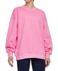 lot 88779 image: THE GYM PEOPLE Womens Fleece Crewneck Sweatshirt Loose fit Soft Oversized Pullover Sweatshirt(Pink, Medium)