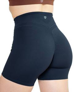 lot 88787 image: TomTiger Yoga Shorts for Women Tummy Control High Waist Biker Shorts Exercise Workout Butt Lifting Tights Womens Short Pants (Navy, XS)