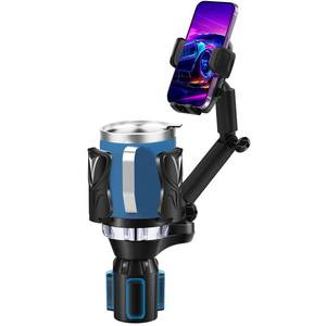 lot 88803 image: Easkkty Cup Holder Phone Mount with Expandable Holder and Base, Upgraded Universal Cellphone Cradle Car Cupholder (Adjustable) with Long Bracket Fit iPhone All Smartphone (Black- Phone Holder)
