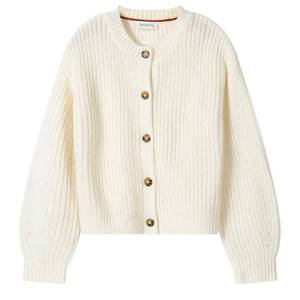 lot 88856 image: TRENDSTITCH Girls Cardigan with Button Loose Long Sleeve Shrug Sweaters Cropped Uniforms Knit Sweater Outerwear Beige 9-10 Years