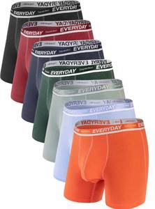 lot 88882 image: Separatec Cotton Dual Pouch Mens Underwear Comfortable Soft Breathable Everyday Boxer Briefs for men 7 Pack(M, Assorted Colors)
