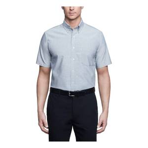 lot 89585 image: Van Heusen Mens Short Sleeve Dress Shirt Regular Fit Oxford Solid, Greystone, 16.5-17 Neck