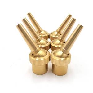 lot 89601 image: QLLUCKLY 6pcs 12 DN15 Brass Fountain Nozzle Adjustable Direction Jet Water Spray Head for Landscaping Use