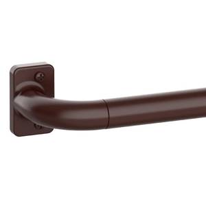 lot 89624 image: GXOACKJ Brown Curtain Rods for Windows 48 to 78, 1 inch Blackout Wrap Around Curtain Rods, Adjustable Heavy Duty Curtain Rods for Bedroom, Kitchen and Outdoor Patio