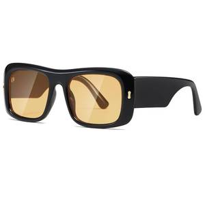 lot 89680 image: kimorn Sunglasses for Women Men Trendy Retro Fashion Sun Glasses 90�s Vintage Y2K Oversize Square Frame Shades K1337 (Black Yellow)
