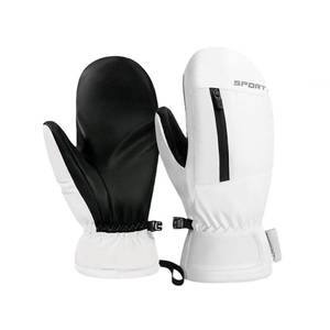 lot 89714 image: Waterproof Ski Mittens with Inside Glove Liners for Women Men Youth Cold Weather Snow Gloves with Hands Warmer Zipper Pocket Ski Trip Winter Gloves for Skiing, Snowboarding, Snowmobiling, Ice Scraping