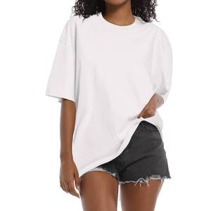 lot 89727 image: BINTEHGS Plain Oversized T Shirts for Women Trendy Boyfriend Basic Tees Baggy Tshirts Cotton Loose Fit Casual Womens T-Shirt (White,XL)