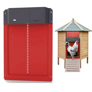 lot 89735 image: GIFANK Automatic Chicken Coop Door Opener with Light Sensor IP44 Waterproof Multi-Modes Chicken Coop Door Battery Operated Automatic Door for Chicken Run