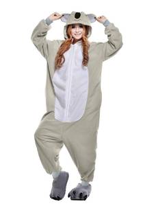 lot 89746 image: NEWCOSPLAY Unisex Adult Koala Onesie Pajamas Animal One Piece Costume Cosplay Sleepwear (Koala, Medium)
