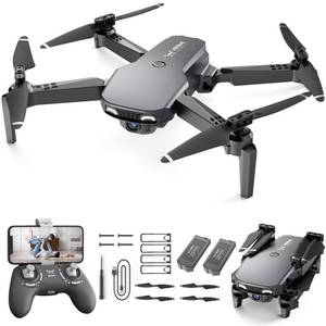 lot 89825 image: NEHEME NH525 Foldable Drones with 1080P HD Camera for Adults, RC Quadcopter WiFi FPV Live Video, Altitude Hold, Headless Mode, One Key Take Off Kids or Beginners 2 Batteries, Upgraded Version