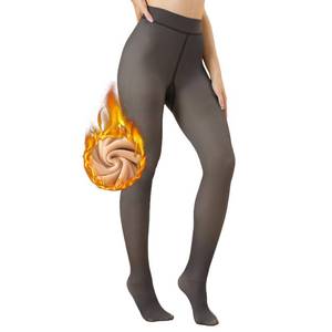 lot 89832 image: DarkCom Black Tights for Women Fleece Lined Tights High Waisted Winter Warm Thermal Tights 1 Pair S-M