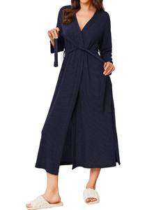 lot 89854 image: Ekouaer Womens Robe Long Waffle Knit Bathrobe Lightweight Soft Kimono Robes Loungewear XXL