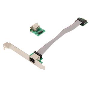 lot 89880 image: Gigabit Ethernet Server Adapter, M.2 A E Key Single Port Gigabit Server NIC Adapter 1000M RJ45 Ethernet NIC.