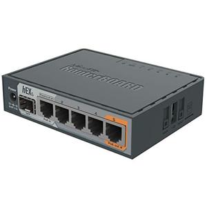 lot 89917 image: Mikrotik hEX S RB760iGS Router 5X Gigabit Ethernet, SFP, Dual Core 880MHz CPU