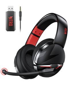 lot 89943 image: acer 2.4GHz Flex Wireless Gaming Headset  Non-Stop 100H Battery  Dynamic 50mm Drivers  Clear Voice Mic  Bluetooth5.3, 3.5mm  Gaming Headphones for PC, Meeting, Music, PS4 Headset& PS5 Headset