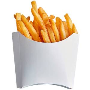 lot 89987 image: CUSINIUM 4 oz 50-Pack Small White French Fry Containers - Disposable French Fries Holders