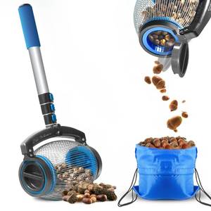 lot 90306 image: Zozen Acorn Picker Upper Roller, Acorn Dedicated Version  High Density Steelwire Gap - Side Opening Dump  Only Apply to Acorn, Nerf Balls, Pick Up Objects Size 38 to 1 Capacity 1 Gallon.