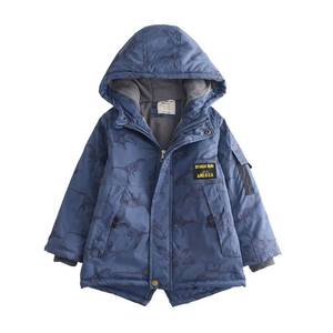 lot 90350 image: XIFAMNIY Kids Down Jacktet Dinosaur Winter Coat Thick Outwear for Baby Boy Children Hooded Cool 4-12Y