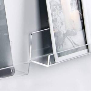 lot 90399 image: MetFun 3 Pack Vinyl Record Wall Mount Holder-12 Inch Clear Acrylic Shelf for Vinyl Record Display - Floating Book Shelves for Kids Room