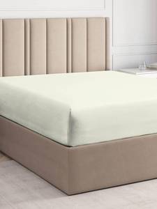 lot 90407 image: Twin XL Egyptian Cotton Fitted Sheet - 100% Egyptian Cotton Sheets - Extra Soft - Deep Pocket Fitted Sheet - Crisp Egyptian Cotton - Fits Mattress Perfectly - One Fitted Bottom Sheet Only - Ivory