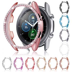lot 91755 image: Weewooday 11 Pieces Watch Case Protector Compatible with Samsung Galaxy Watch 3, Christmas Bling Crystal Rhinestone Watch Cover Plated Hard Frame Protective for Girl Women, 11 Colors (Just for 41 mm)